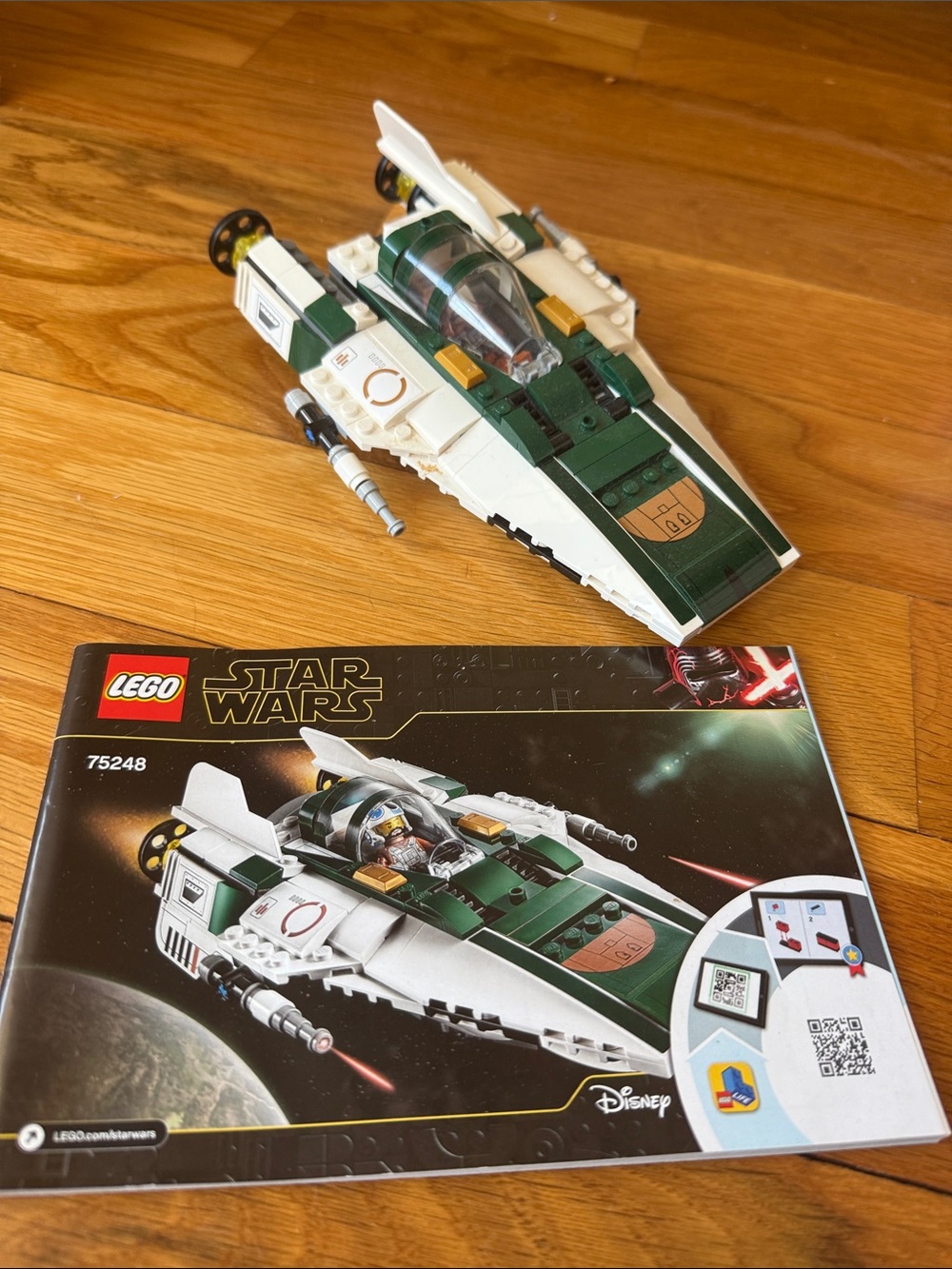 Lego Star Wars Rise of Skywalker Resistance A Wing Starfighter
